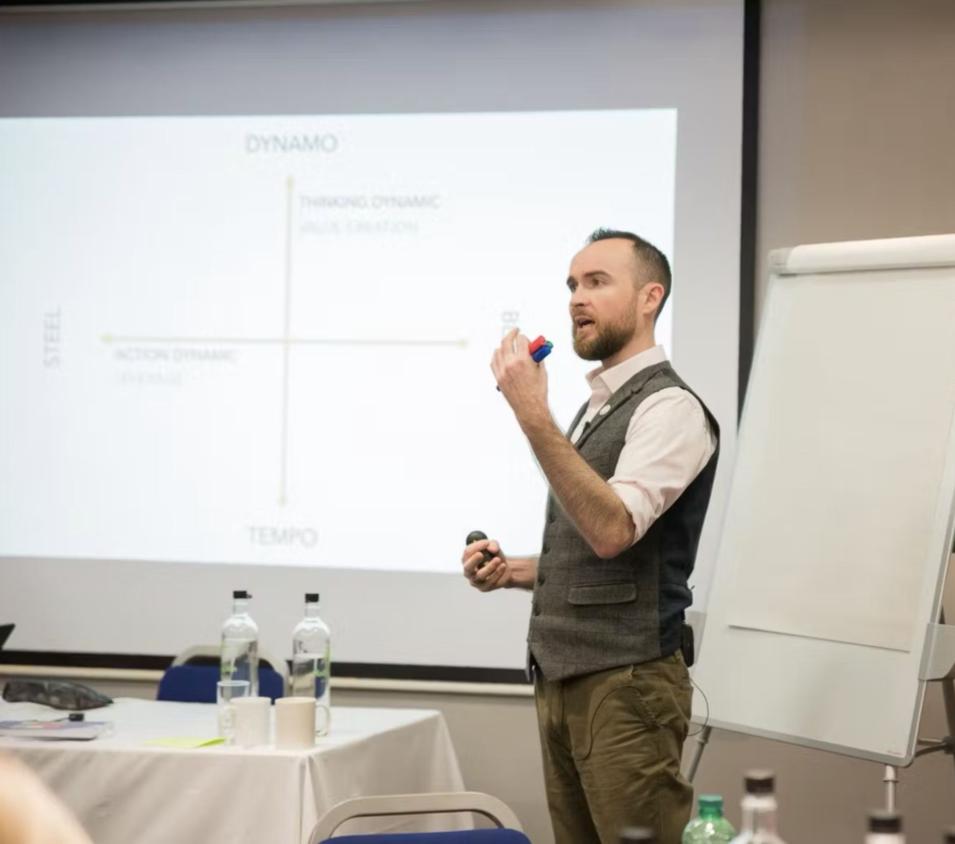 Daniel Halenko speaking to a room